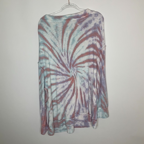 Free People Best catch oversized tie-dye sweater M - Picture 5 of 8